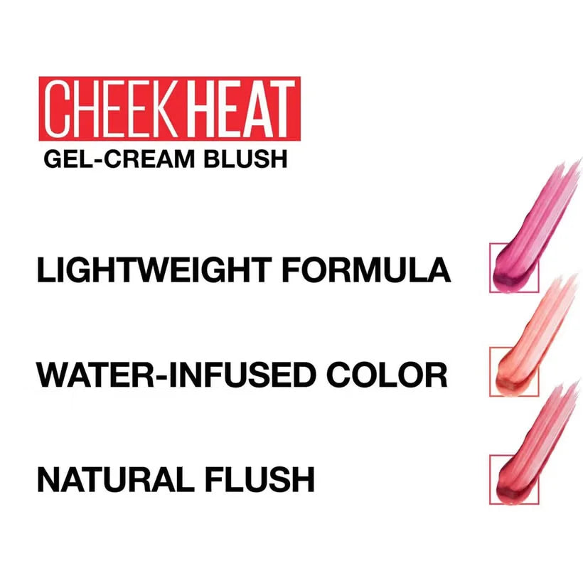 Original Maybelline Cheek Heat Gel Cream Blush - 8ml - Buy Online in Pakistan at Cosmia.pk