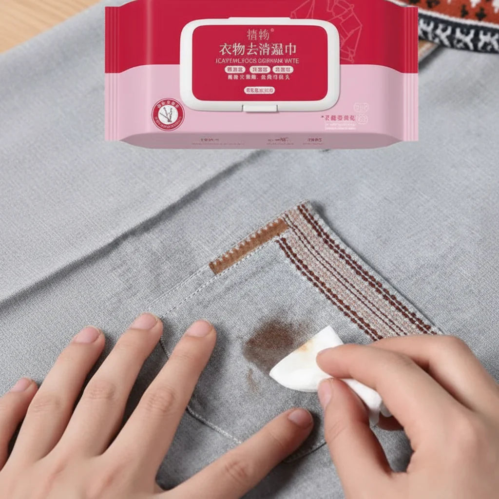 Qianhui Clothing Stain Wipes - 80 Pcs - Buy Online in Pakistan at Cosmia.pk