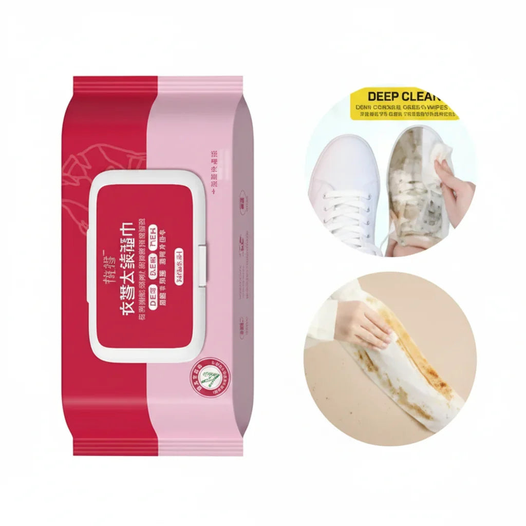Qianhui Clothing Stain Wipes - 80 Pcs - Buy Online in Pakistan at Cosmia.pk