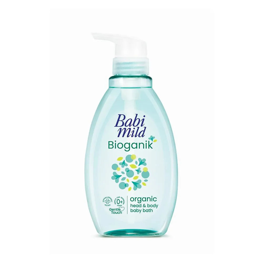 Babi Mild Bioganik Organic Head & Body Baby Bath Wash - 380ml - Buy Online in Pakistan at Cosmia.pk
