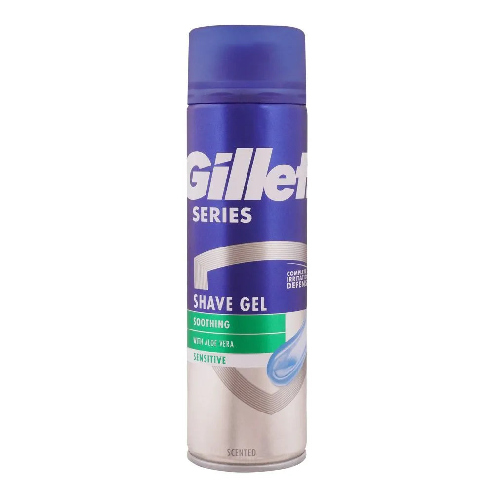 Gillette Series Soothing With Aloe Vera Sensitive Shave Gel - 200g - Buy Online in Pakistan at Cosmia.pk