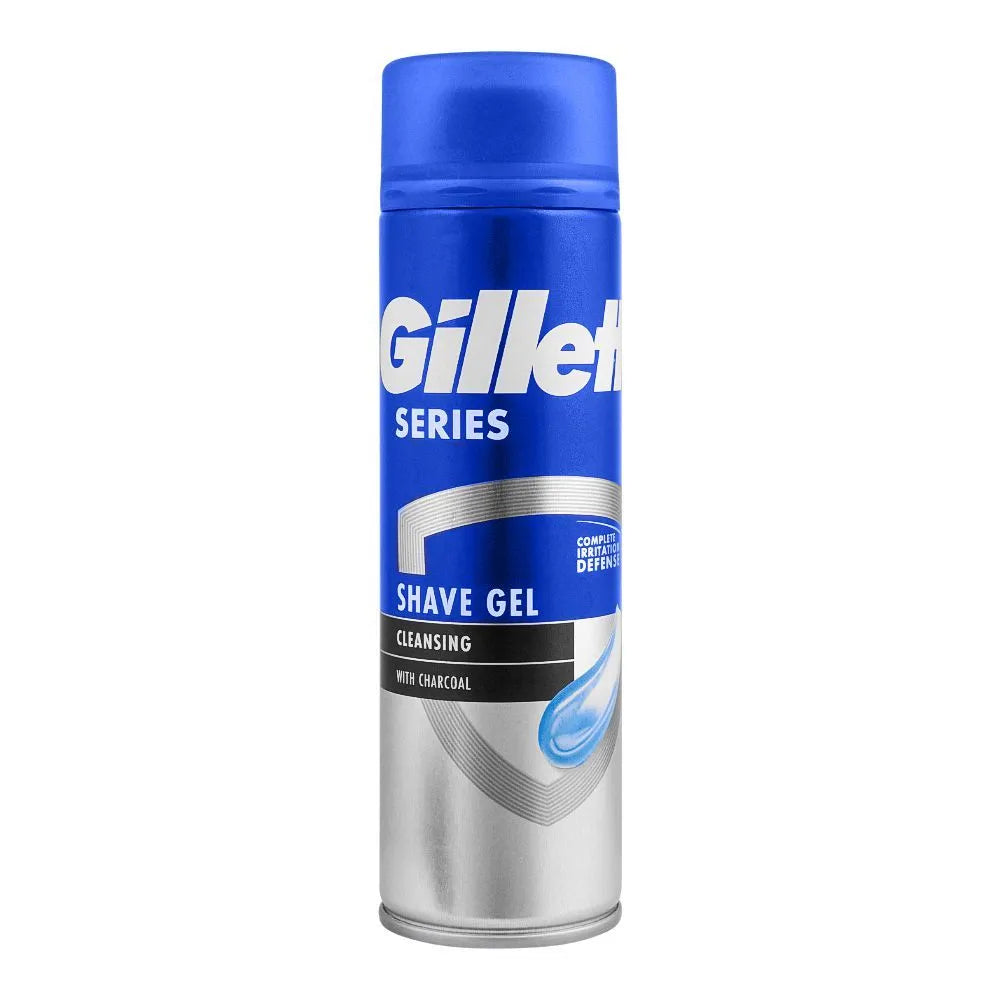 Gillette Series Cleansing With Charcoal Shave Gel - 200g - Buy Online in Pakistan at Cosmia.pk