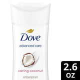Dove Advanced Care Caring Coconut Antiperspirant Deodorant Stick 74g - Buy Online in Pakistan at Cosmia.pk