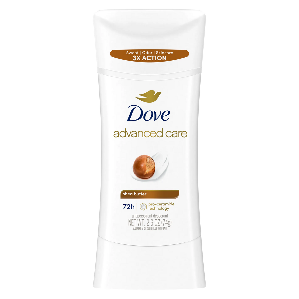 Dove Advanced Care Shea Butter Antiperspirant Deodorant Stick 74g - Buy Online in Pakistan at Cosmia.pk