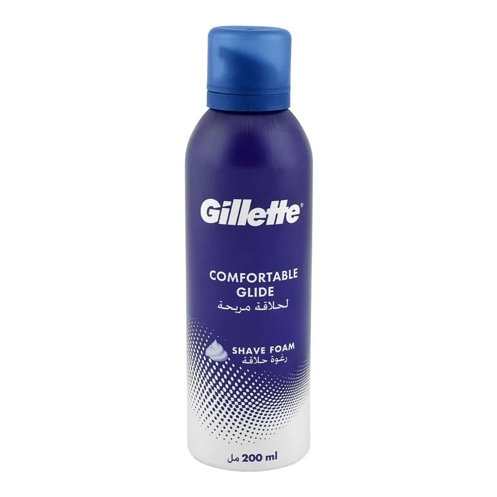 Gillette Comfortable Glide Shave Foam - 200g - Buy Online in Pakistan at Cosmia.pk