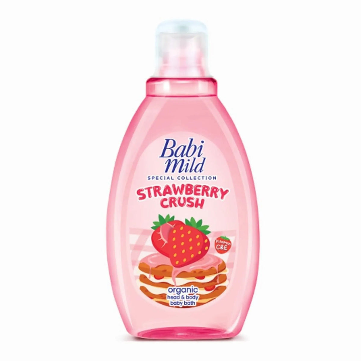 Baby Mild Strawberry Crush Organic Head & Body Bath Wash - 180ml - Buy Online in Pakistan at Cosmia.pk