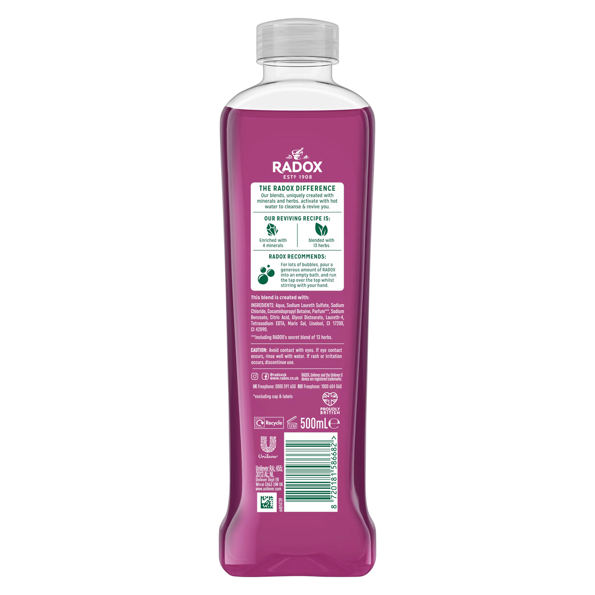 Radox Mineral Therapy Feel Revitalised Bath Soak - 500ml - Buy Online in Pakistan at Cosmia.pk