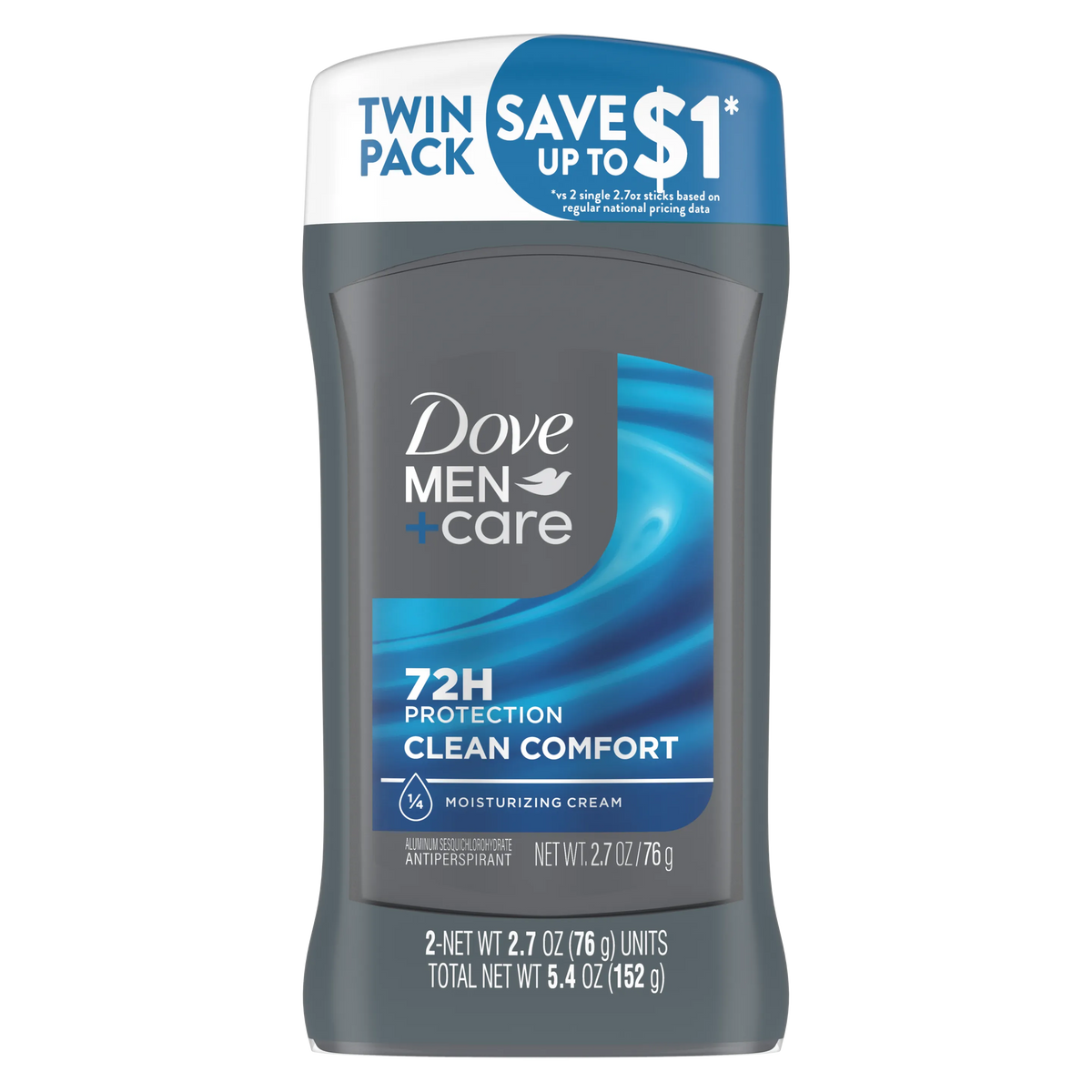 Dove Men+Care Clean Comfort Antiperspirant Stick 152g - Buy Online in Pakistan at Cosmia.pk