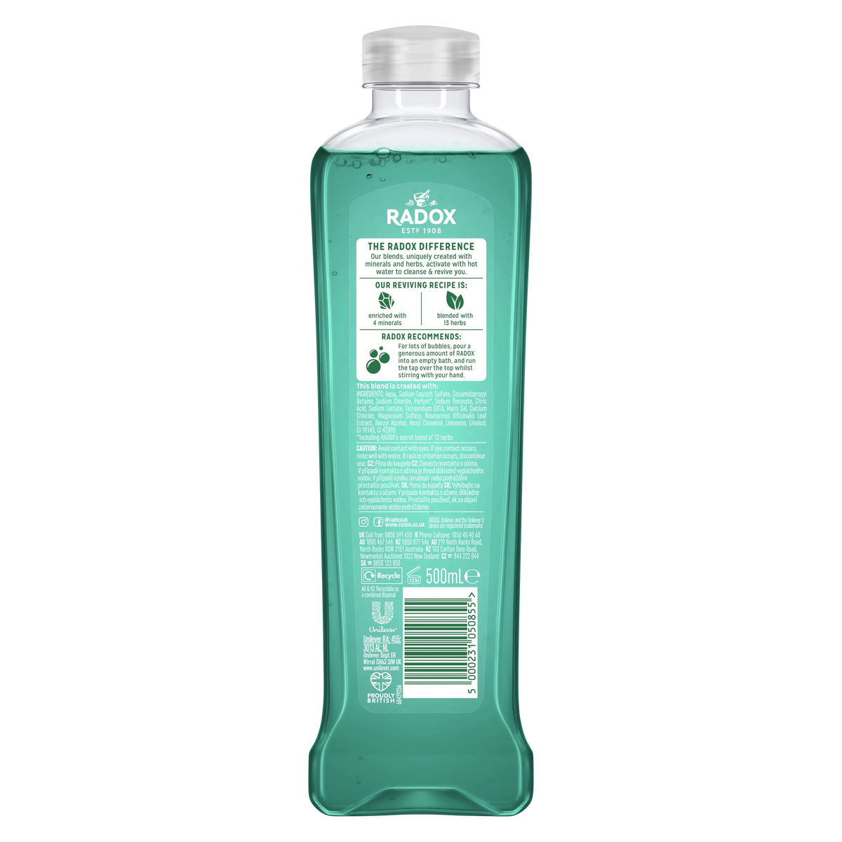Radox Stress Relief Bath Soak with Rosemary & Eucalyptus - 500ml - Buy Online in Pakistan at Cosmia.pk