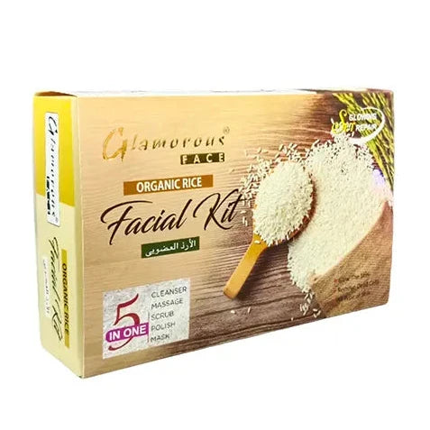 Glamorous Face Organic Rice Facial Kit 5 In 1 - Buy Online in Pakistan at Cosmia.pk