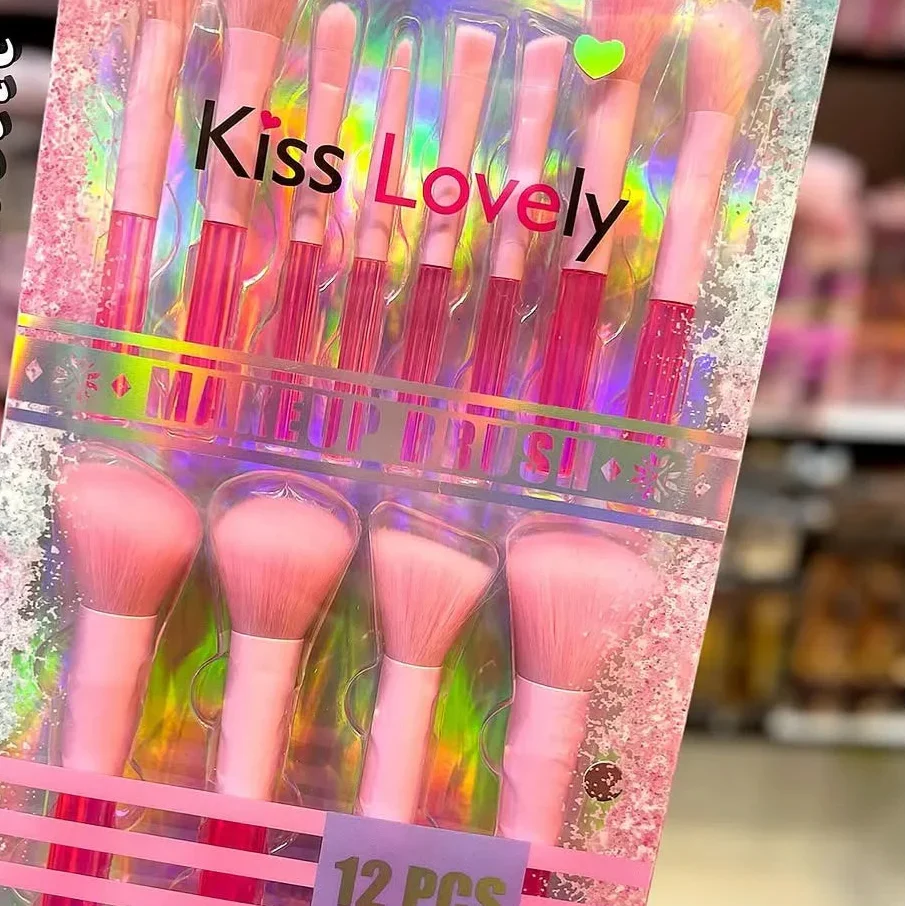 Kiss Lovely Makeup Brush Set - 12Pcs - Buy Online in Pakistan at Cosmia.pk