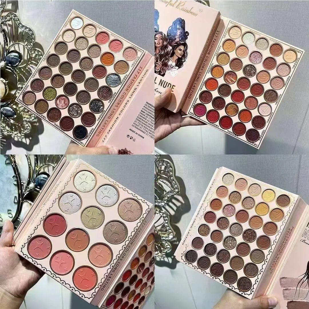 Colorful Rainbow 4-Fold Eyeshadow Palette - Buy Online in Pakistan at Cosmia.pk