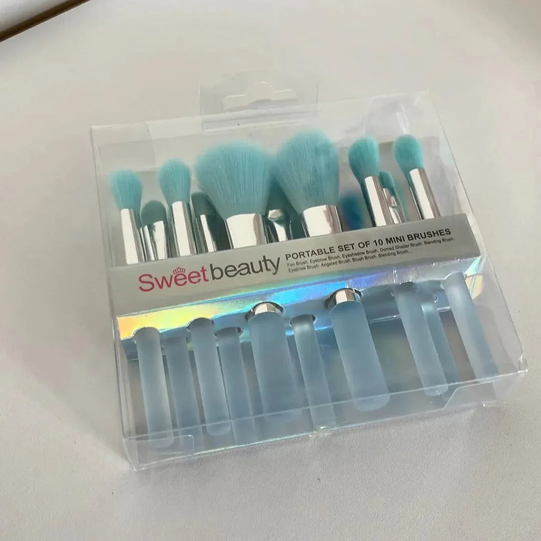 Sweet Beauty Makeup Brush Set Blister X 10 Pcs. - Buy Online in Pakistan at Cosmia.pk