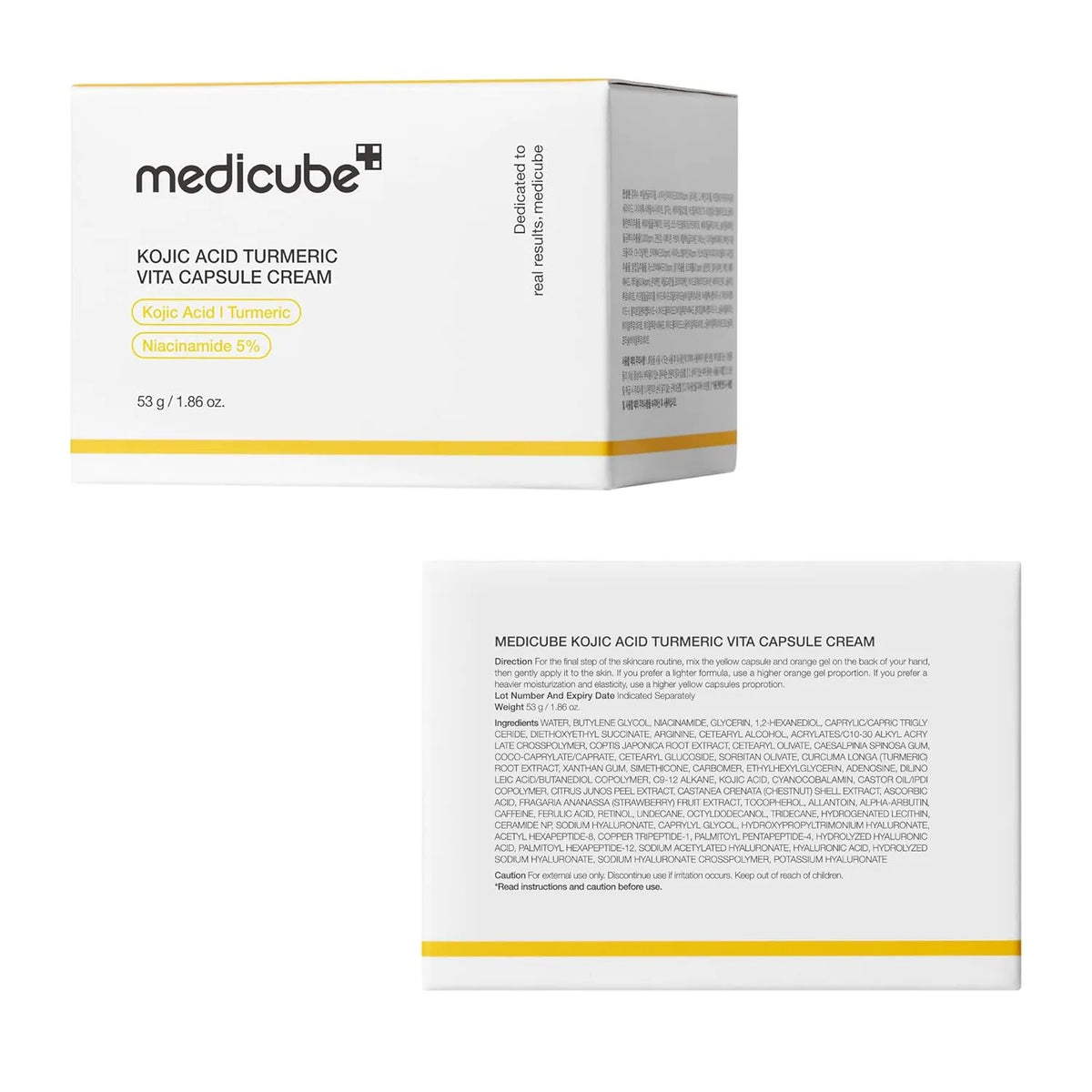 Medicube Kojic Acid Turmeric Vita Capsule Cream - 53g - Buy Online in Pakistan at Cosmia.pk