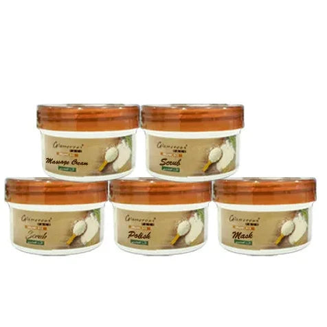 Glamorous Face Organic Rice Facial Kit 5 In 1 - Buy Online in Pakistan at Cosmia.pk