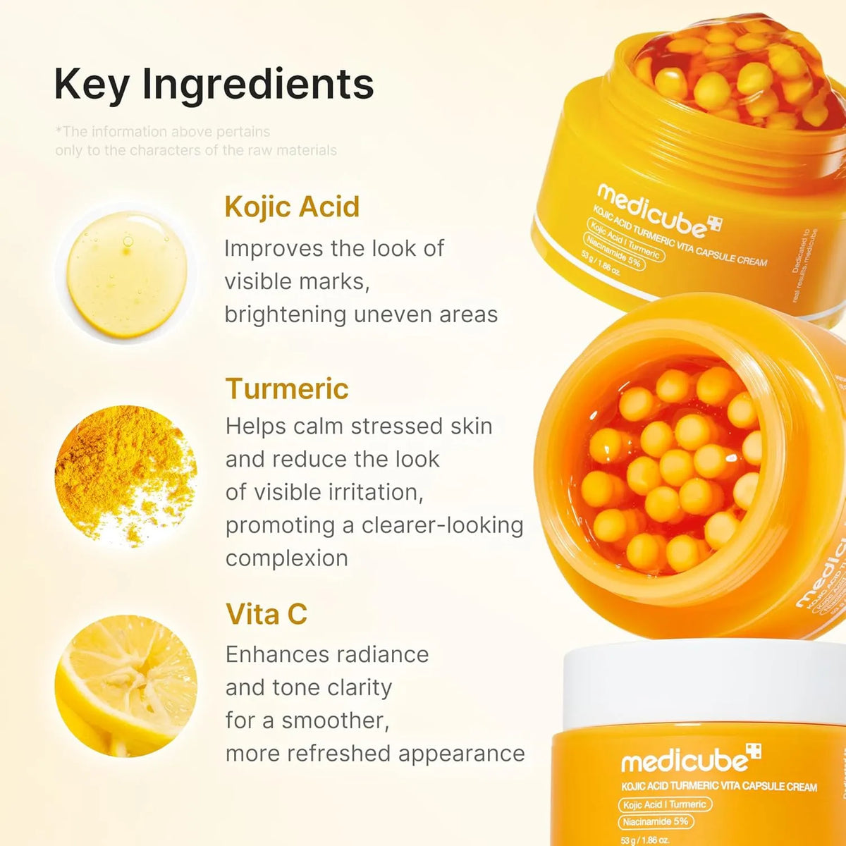 Medicube Kojic Acid Turmeric Vita Capsule Cream - 53g - Buy Online in Pakistan at Cosmia.pk