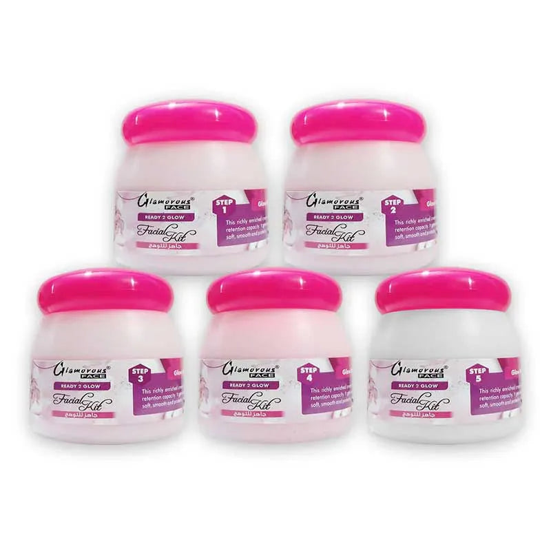 Glamorous Face 5 In 1 Ready 2 GLow Facial Kit - Buy Online in Pakistan at Cosmia.pk