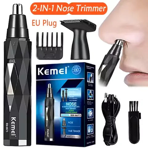 Kemei 2-in-1 Rechargeable Hair & Nose Trimmer - Buy Online in Pakistan at Cosmia.pk