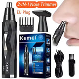 Kemei 2-in-1 Rechargeable Hair & Nose Trimmer - Buy Online in Pakistan at Cosmia.pk