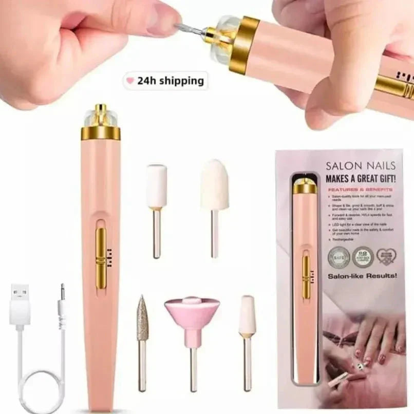 5 In 1 Rechargeable Flawless Salon Nail Finishing Touch - Buy Online in Pakistan at Cosmia.pk