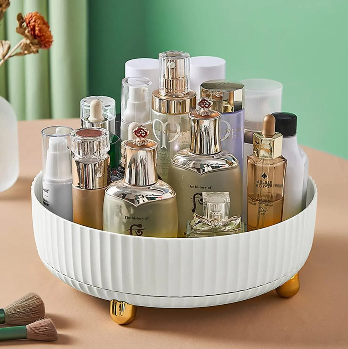 360-Rotating Makeup Organizer Tray - Buy Online in Pakistan at Cosmia.pk