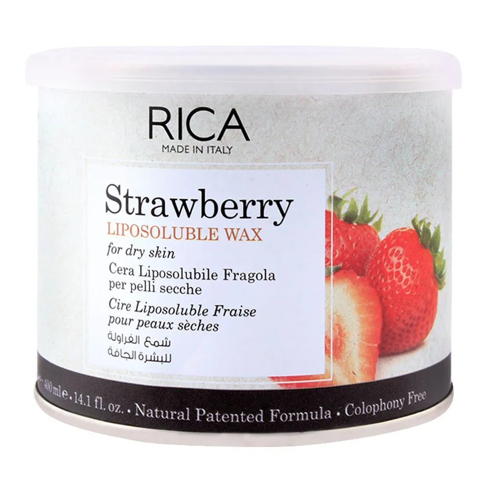 Rica Strawberry Dry Skin Liposoluble Wax - Buy Online in Pakistan at Cosmia.pk