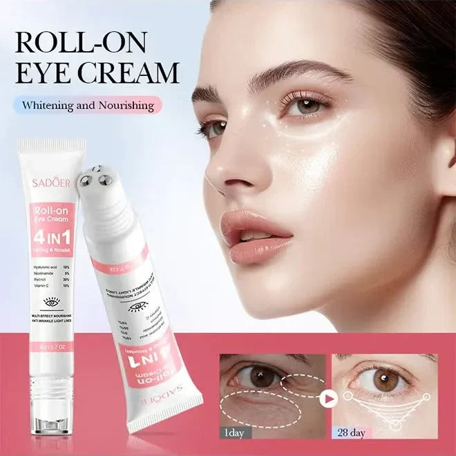 SADOER 4in1 Roll-on Moisturizing Eye Cream - 20gm - Buy Online in Pakistan at Cosmia.pk