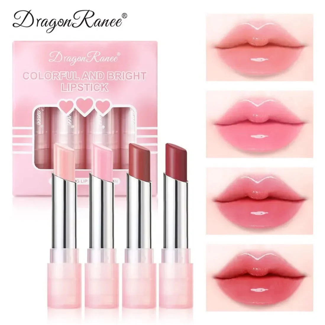 Dragon Ranee Color Changing Lipstick Set - 4Pcs - Buy Online in Pakistan at Cosmia.pk