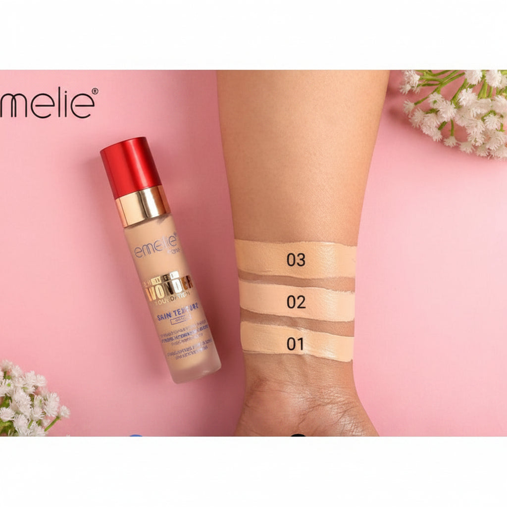 Emelie 24HR Matte Wonder Foundation SPF 25 - 30ml - Buy Online in Pakistan at Cosmia.pk
