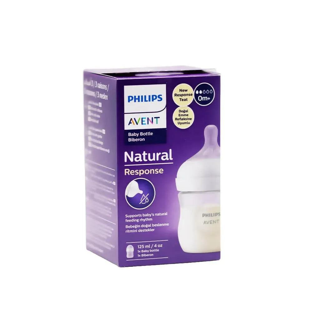 Philips Avent Natural Response Baby Bottle +0 month - 125 ml - Buy Online in Pakistan at Cosmia.pk