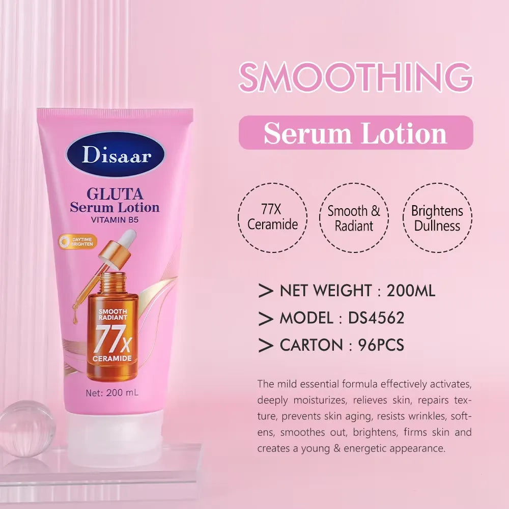 Disaar Gluta Serum Lotion Daytime Brighten Smooth Radiant - 200ml - Buy Online in Pakistan at Cosmia.pk