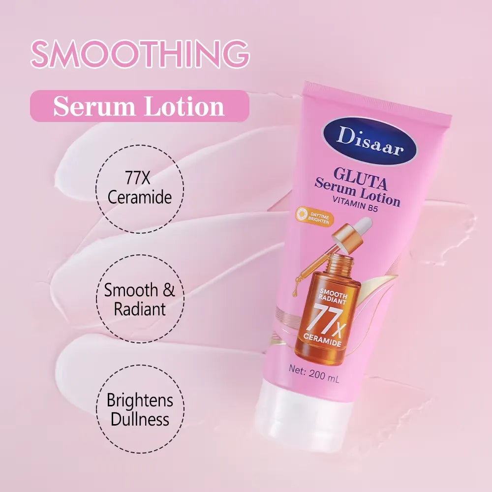 Disaar Gluta Serum Lotion Daytime Brighten Smooth Radiant - 200ml - Buy Online in Pakistan at Cosmia.pk