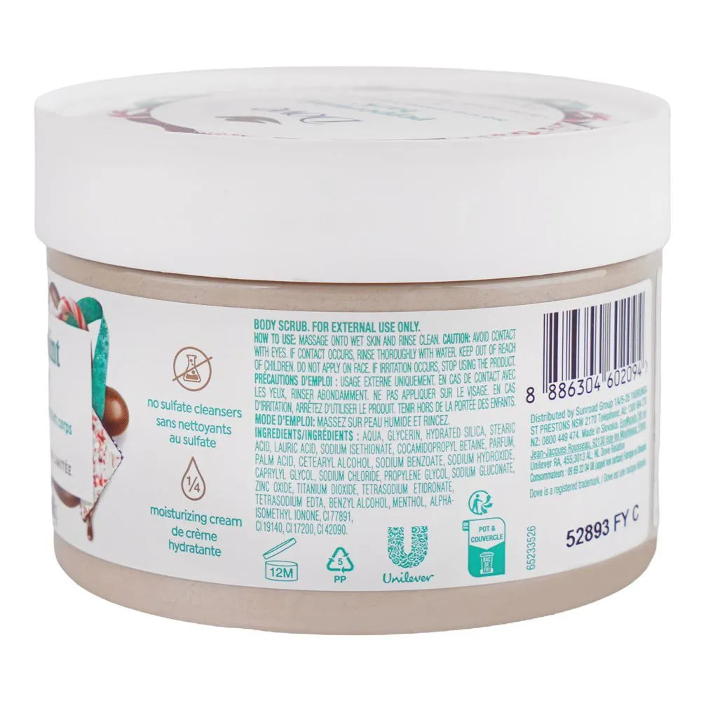 Dove Peppermint Bark Limited Edition Body Scrub-298g- Each - Buy Online in Pakistan at Cosmia.pk