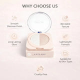 ANYLADY Duo Baked Highlighter Compact – 2-in-1 Shimmer & Glow Powder - Buy Online in Pakistan at Cosmia.pk