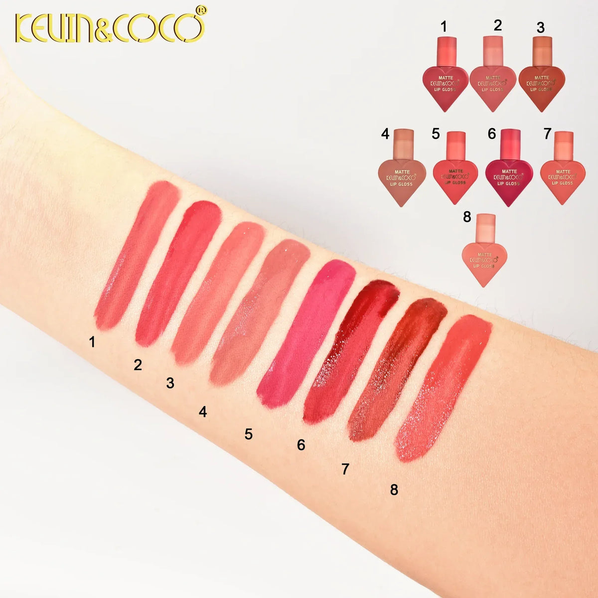 Kevin & Coco Love Garden Wateroroof Lipgloss Set - 8Pcs - Buy Online in Pakistan at Cosmia.pk