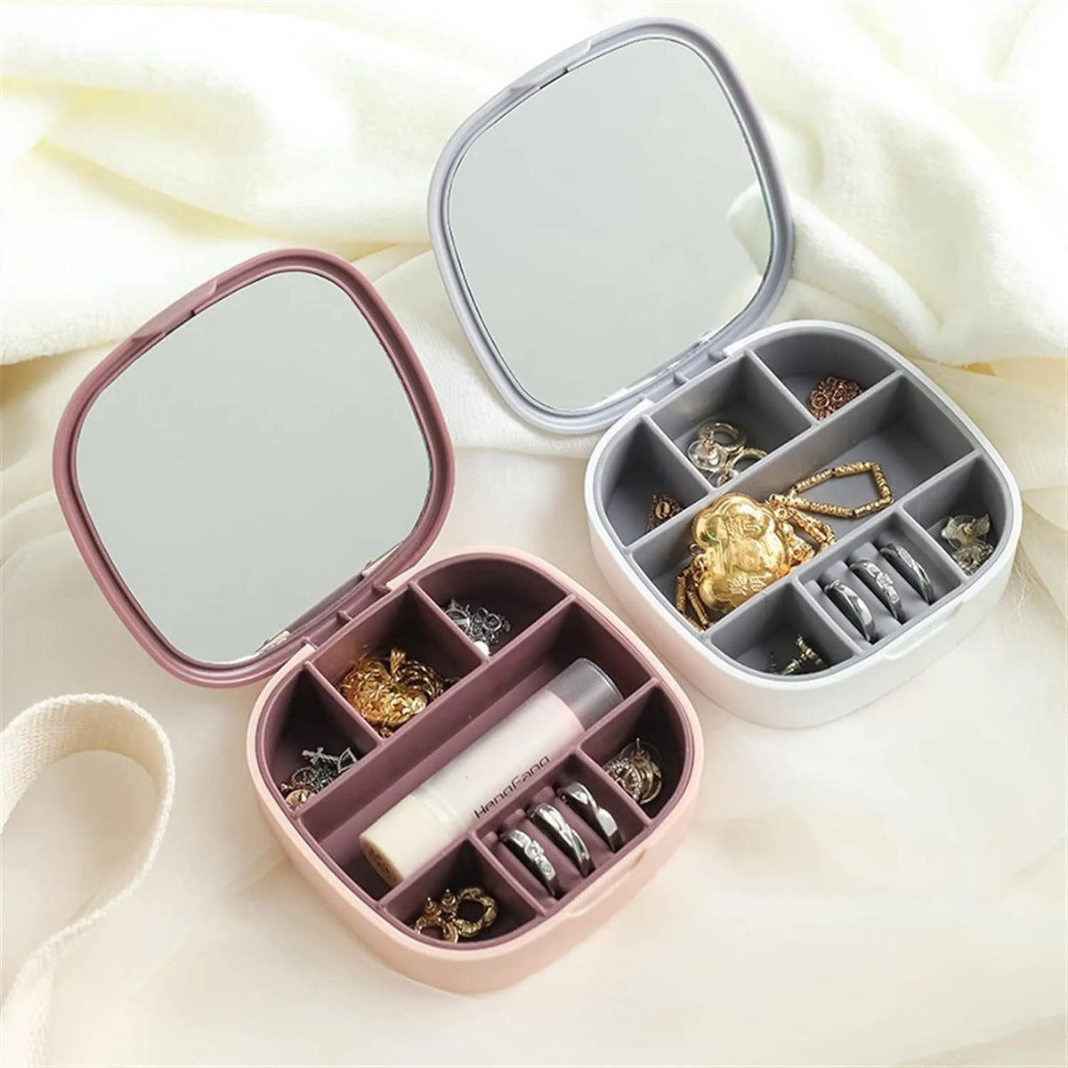 Portable Jewellery Box with Mirror - Buy Online in Pakistan at Cosmia.pk