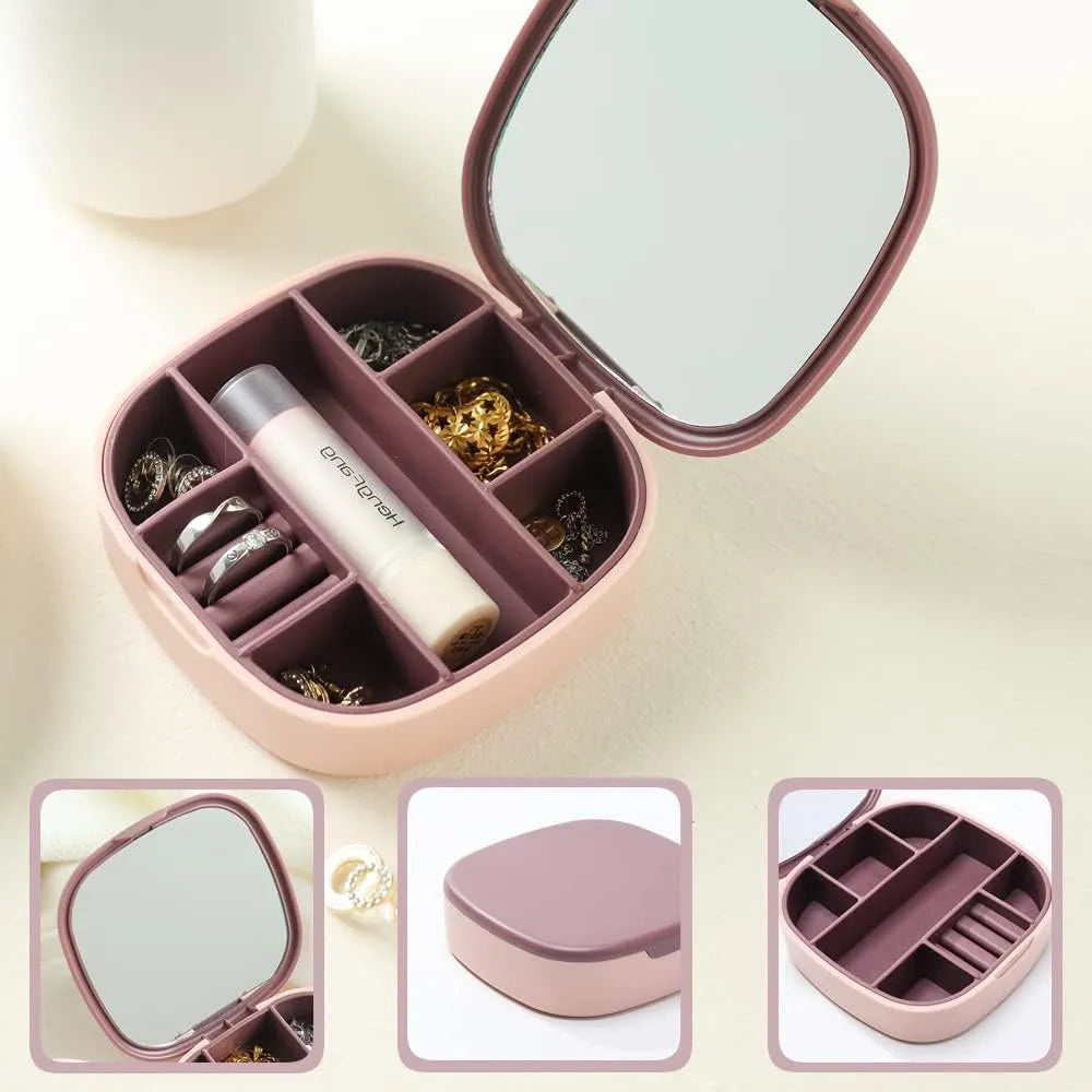Portable Jewellery Box with Mirror - Buy Online in Pakistan at Cosmia.pk