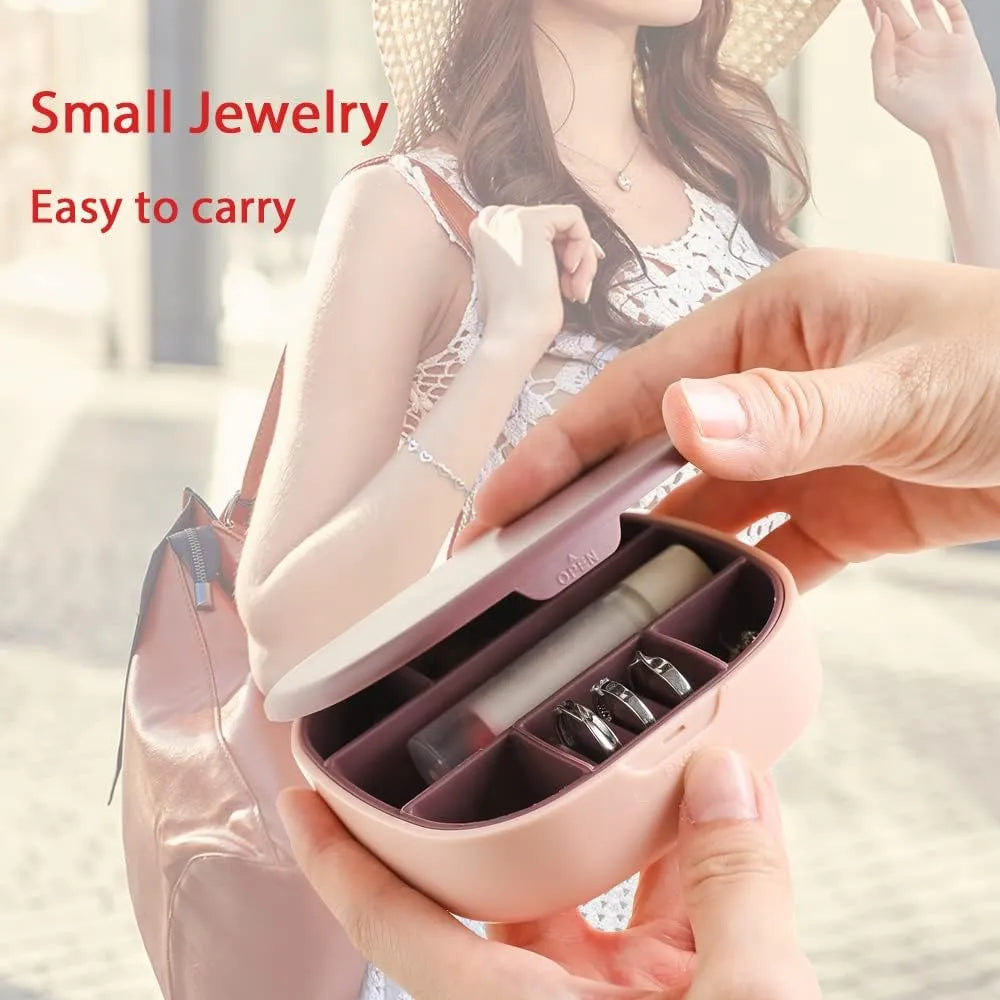 Portable Jewellery Box with Mirror - Buy Online in Pakistan at Cosmia.pk