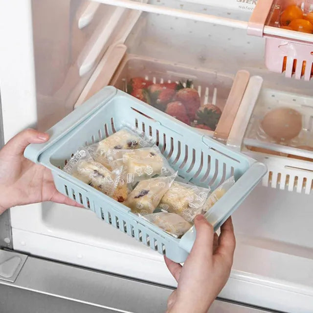 Adjustable Stretchable Refrigerator Organizer Drawer -Each - Buy Online in Pakistan at Cosmia.pk