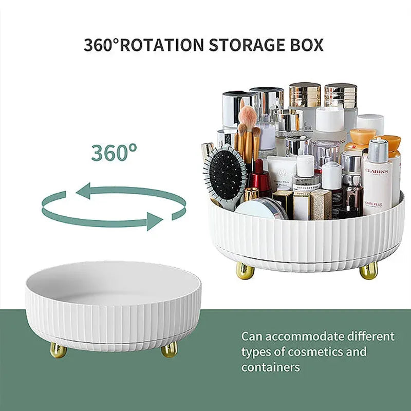 360-Rotating Makeup Organizer Tray - Buy Online in Pakistan at Cosmia.pk