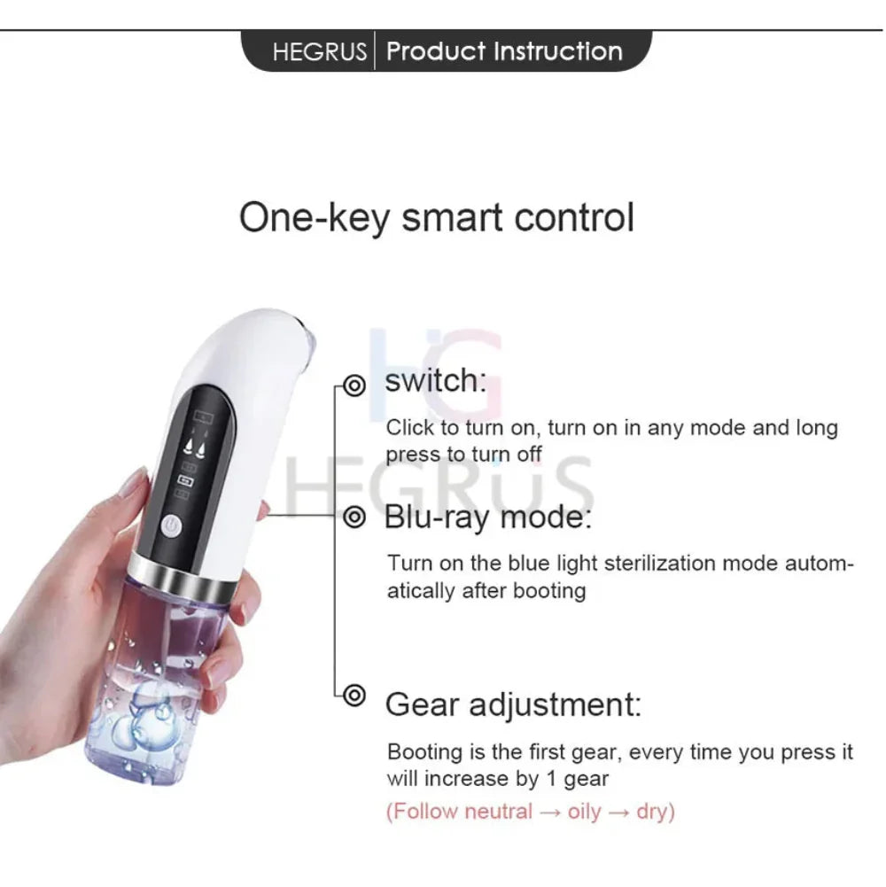 Hydra Facial Black Head Remover Pore Vacuum Micro Bubble Pore - Buy Online in Pakistan at Cosmia.pk
