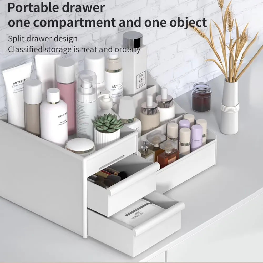 Multi-Functional Makeup Organizer with Storage Drawers - Buy Online in Pakistan at Cosmia.pk