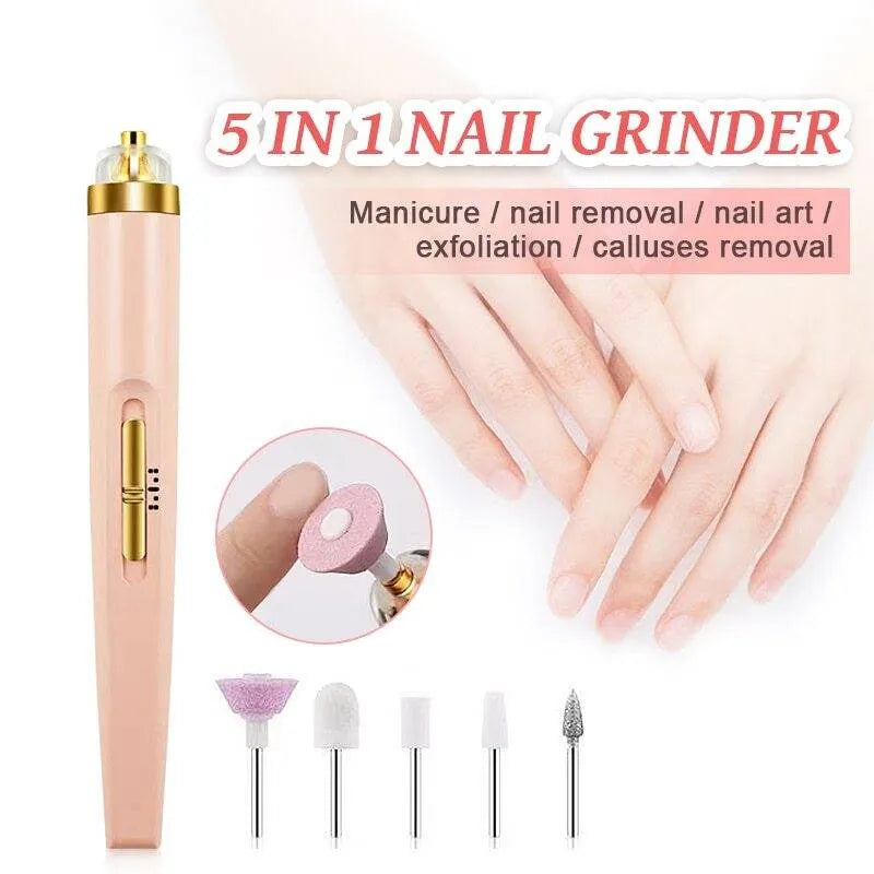 5 In 1 Rechargeable Flawless Salon Nail Finishing Touch - Buy Online in Pakistan at Cosmia.pk