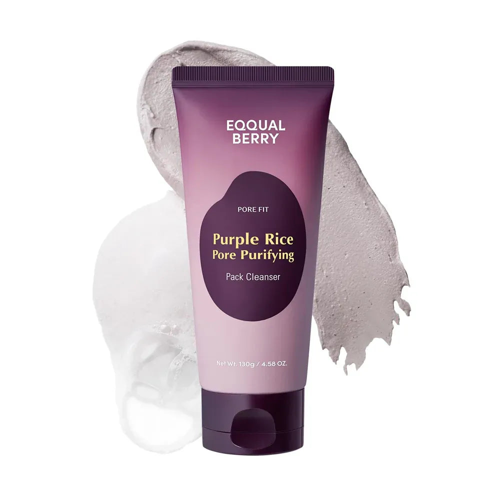 EQQUALBERRY Purple Rice Pore Purifying Pack Cleanser-130g - Buy Online in Pakistan at Cosmia.pk