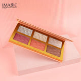 IMAGIC 6 Color Face Palette open on pink background angled view