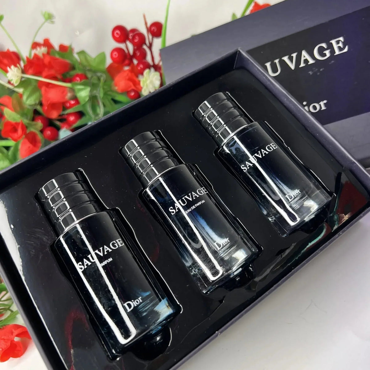 Dior Sauvage Gift Set for Men3-in-1 - 30ml  - Dubai - 100% Original Testers - Buy Online in Pakistan at Cosmia.pk