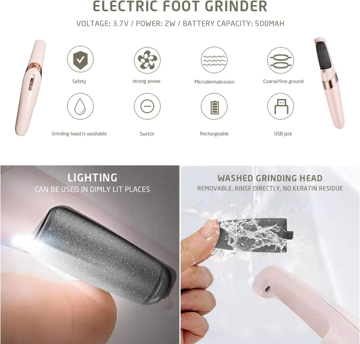 Rechargeable Electric Foot Grinder - Buy Online in Pakistan at Cosmia.pk