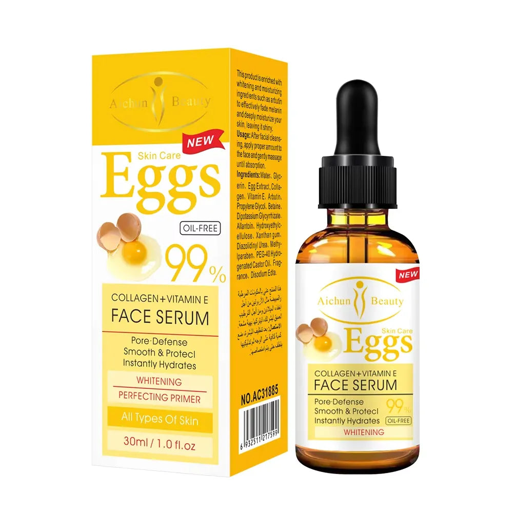 AICHUN BEAUTY Egg Face Serum - Collagen & Vitamin E - 30ml - Buy Online in Pakistan at Cosmia.pk