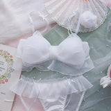 Cute Stylish Bow Style Padded Soft Bra Set - Buy Online in Pakistan at Cosmia.pk