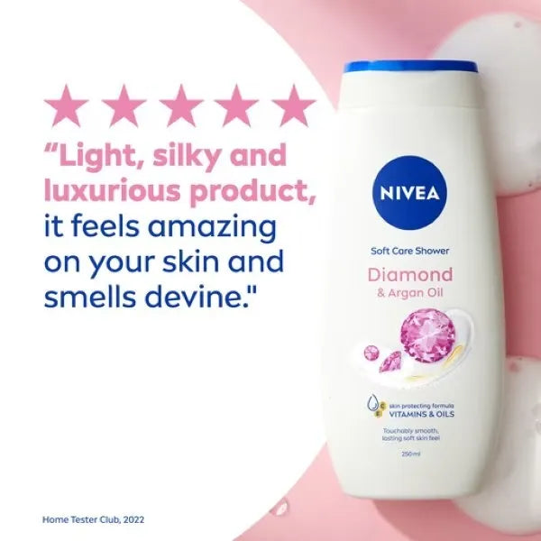 NIVEA Shower Diamond & Argan Oil Shower Cream – 250ml - Buy Online in Pakistan at Cosmia.pk